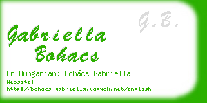 gabriella bohacs business card